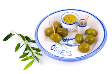 Delicious fresh olives