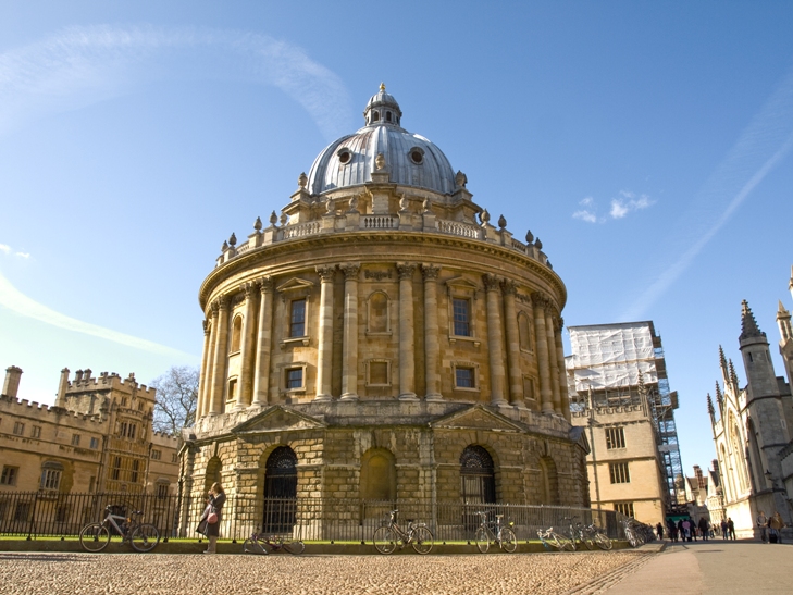 The Radcliffe Camera houses the science library