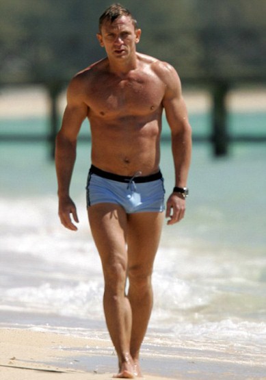 Daniel Craig in swimsuit